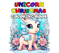 Unicorn Christmas Coloring Page for Kids