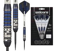 Unicorn Code Blue, Set di Freccette con Punta in Acciaio Unisex, Blu, 21 g