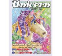 Unicorn Coloring Book Mosaic Color By Number - Enchanted Coloring wi (Tascabile)