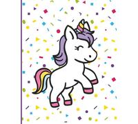 Unicorn Composition Notebook: Confetti Dreams Edition | Cute Notebook or Journal | Wide Ruled with Ruffle Border | 120 Pages | 8.5 x11 in.