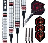 Unicorn Core Plus|Stile 2|Freccette con Punta Morbida Unisex, Argento/Nero, 19 g