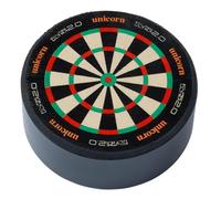 Unicorn Darts Station | Mini Ultra 2.0 - Supporto per freccette in sisal con bordo in acciaio, diametro 10 cm
