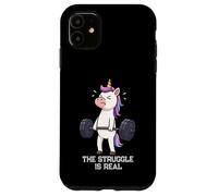 Unicorn Deadlift Gymrats Struggle Is Real Lifting Uomini Donne Custodia per iPhone 11