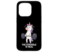 Unicorn Deadlift Gymrats Struggle Is Real Lifting Uomini Donne Custodia per iPhone 15 Pro
