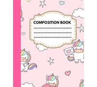 Unicorn dreams: Composition notebook for kids /college ruled book/110 pages/7.5x9.25