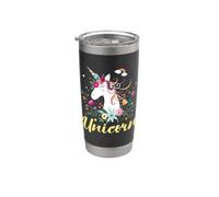 Unicorn e unicorni Bicchiere termico in acciaio inox doppia parete