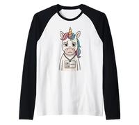 Unicorn Employee Co Worker Ragazze Uomini Donne Bambini Adulti Capo Maglia con Maniche Raglan