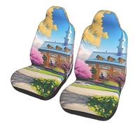 Unicorn Fairy Tale Dua Sarung JOK Mobil,& Sarung JOK Mobil Depan, Cocok Per Sebagian Besar Mobil, SUV, Truk, Van, Dll.