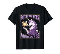 Unicorn Fate In My Horn Wise Seers Ragazze Donne Fantasy Lover Maglietta