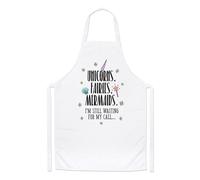Unicorn Fate Sirene Waiting Per My Call Chef Grembiule - Fairy Divertente