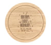 Unicorn Fate Sirene Waiting Per My Call Rotondo Tagliare Formaggio Tavola