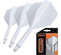 Unicorn Forge - Alette e Alberi per Freccette integrati, Design 1 Pezzo per Una Perfetta angolazione a 90°, in polimero Leggero e Resistente, Forma Plus e Filettatura Standard 2BA, Stelo di Lunghezza