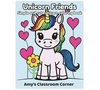 Unicorn Friends: Simple and Cute Unicorn Coloring Book