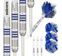 Unicorn Gary Anderson - Set di Freccette con Punta in Acciaio a Forma di Stella, Unisex - Adulto, Freccette con Punta in Acciaio, 8880, Argento/Blu Gary Anderson., 21 g