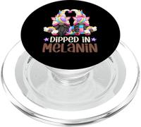Unicorn Gnome For Black Pride Women Dipped In Melanin PopSockets PopGrip per MagSafe