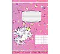 Unicorn Graph Paper Notebook for Kids Ages 6-12: 120 Pages of Grid Paper, 6 × 9 Inches, for Math, Drawing, School Work, and STEM Activities