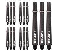 Unicorn Gripper 3 Shaft, Gambi per Freccette, Nero (Schwarz - Schwarz), M