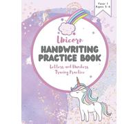 Unicorn Handwriting Practice Book: Letters and Numbers Tracing Practice | Year 1 KS1 English Targeted Practice Book