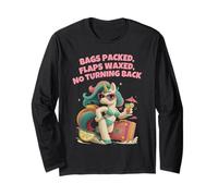 Unicorn Inappropriate Funny Travel Vacation Adult Humor Maglia a Manica