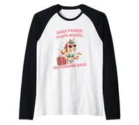 Unicorn Inappropriate Funny Travel Vacation Adult Humor Maglia con Maniche Raglan
