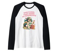 Unicorn Inappropriate Funny Travel Vacation Adult Humor Maglia con Maniche Raglan