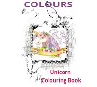 Unicorn kids colouring book