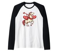 Unicorn Love Story per un divertente look di San Valentino Maglia con Maniche Raglan