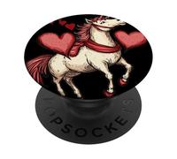 Unicorn Love Story per un divertente look di San Valentino PopSockets PopGrip Adesivo