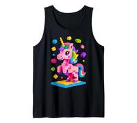 Unicorn Lover Master Builder Building Bricks Blocks, giocattolo per bambini Canotta