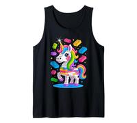 Unicorn Lover Master Builder Building Bricks Blocks, giocattolo per bambini Canotta