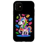 Unicorn Lover Master Builder Building Bricks Blocks, giocattolo per bambini Custodia per iPhone 11