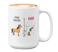 Unicorn Me Vs Other Lawyers - Tazza da caffè 425 ml, colore: bianco, per avvocati e studenti di giurisprudenza, avvocato della giustizia, difesa legale e civile