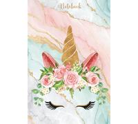 Unicorn Notebook for Adults: Elegant Pastel Marble and Floral Journal - Lined Notebook for Writing, Work, and Personal Notes (6 x 95 inches, 110 Pages)