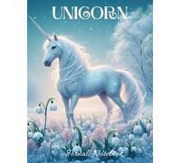 UNICORN NOTEBOOK: Wide, Blank, Ruled, Lined Paper Journal/Holiday Notebook, Unicorn Blue Soft Cover Book, Gift Items For Kids and Adult...120 pages 6 ... Easter, Birthday, New year, Holiday)