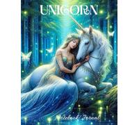 UNICORN NOTEBOOK: Wide, Blank, Ruled, Lined Paper Journal/Holiday Notebook, Unicorn Sapphire, Ocean, Teal Blue Soft Cover Book, Gift Items For Kids ... (Christmas, Easter, Salah, New year, Holiday)