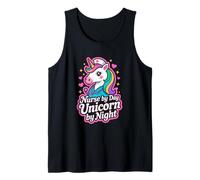 Unicorn Nurse Magical Nurse by Day Professione Arte Canotta
