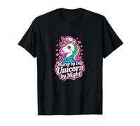 Unicorn Nurse Magical Nurse by Day Professione Arte Maglietta
