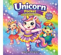 Unicorn Pocket Coloring Book for Kids Ages 4-8: 35 Cute & Easy Designs with Bold Lines for Boys and Girls