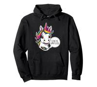 Unicorn Portrait - L'Amore è Senza Limiti - Fumetti Stile 1 Felpa con Cappuccio