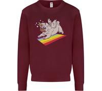 Unicorn Pug Cane LGBT Felpa Per Bambini