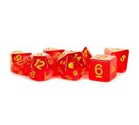 Unicorn Resin Poly Dice Set: Red (7)