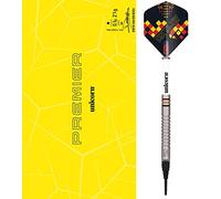 Unicorn S/T Premier Tung James Wade 18g Soft Tip, Dimitri Van den Bergh-Set di Freccette a Forma, 90/70% tungsteno, Acciaio e Punta Morbida, da 18 g a 25 g Unisex-Adulto, Argento/Giallo