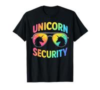 Unicorn Security for Family Matching Birthday Crew Friends Maglietta