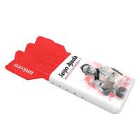 Unicorn Seigo Asada Slider - Custodia per Freccette, Contiene 1 Set di Freccette Completamente carico, Regolabile Fino a 160 mm di Lunghezza, Rosso e Bianco, Cordino e moschettone