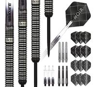 Unicorn Set di Freccette Professionali con Punta in Acciaio | Gary 'The Flying Scotsman' Anderson Noir | 90% tungsteno Canna con Rivestimento in Titanio Nero | 21 g