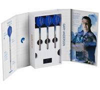 Unicorn Set di Freccette Professionali con Punta in Acciaio | Gary 'The Flying Scotsman' Anderson Phase 3 World Champion | 90% tungsteno Naturale con Accenti Blu | 23 g