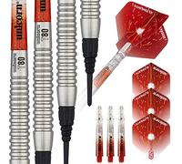 Unicorn Set di Freccette Professionali con Punta Morbida, Serie Core Striker Style 5, Corpo in tungsteno Naturale all'80%, 23 g