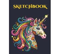 Unicorn Sketchbook: Large 8.5"x11" 120-Page Artist Notebook: For Drawing, Doodling, Journaling, and Creative Expression
