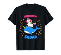 Unicorn Squad - Simpatico Design con Unicorno e narvalo Maglietta