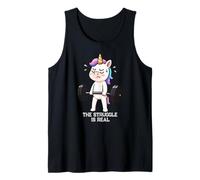 Unicorn Struggle Is Real Lifting Deadlift Gymrats Uomini Donne Canotta